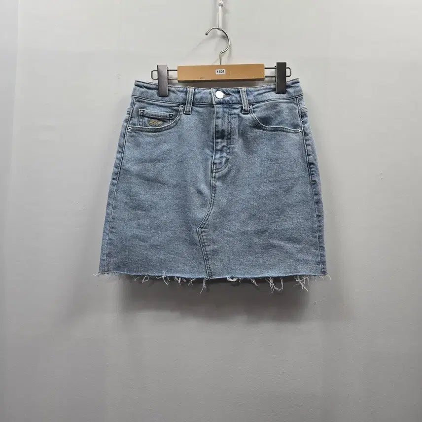 [BUNJANG] Denim Span Skirt / 1801[ plac]청 데님 스판 스커트