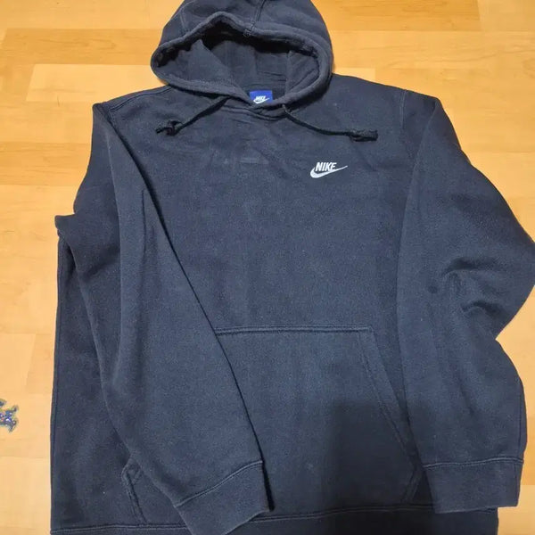 [BUNJANG] Nike Black Logo Hoodie / 나이키 후드티 블랙