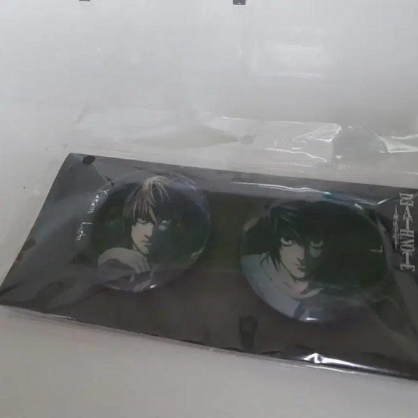 [BUNJANG] Death Note L & Light Yagami Set Can Badges / 2종 일괄) 데스노트 엘 L 야가미 라이토 캔뱃지
