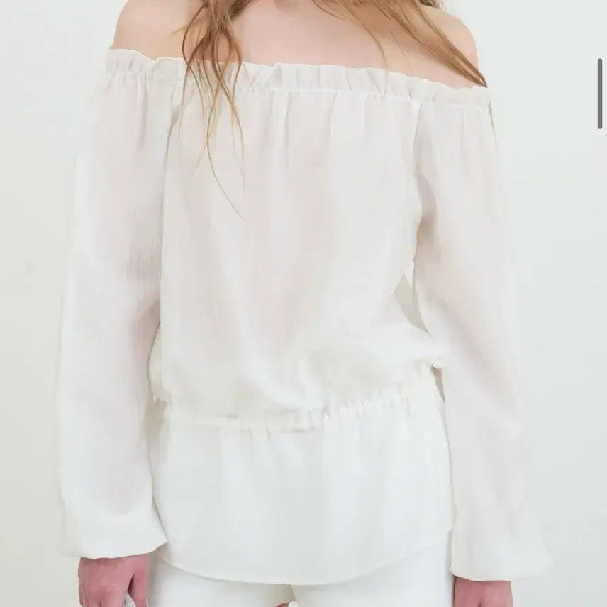 [BUNJANG] Le Bain Robe Off-Shoulder Blouse New / 르베인 로브 오프숄더 블라우스 새상품