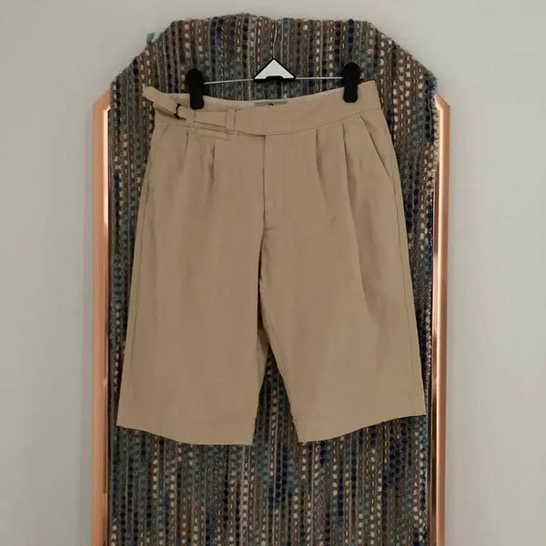 [BUNJANG] BEHEAYER Gurkha Pants Pleated Chino Shorts / BEHEAYER  구르카 팬츠  핀턱 치노 반바지