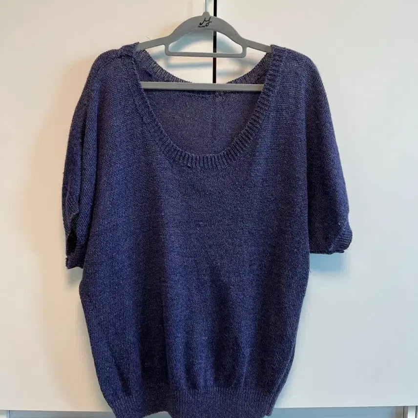 [BUNJANG] Purple Knit Tank Top / 미국에서 구매한 보라 니트 나시
