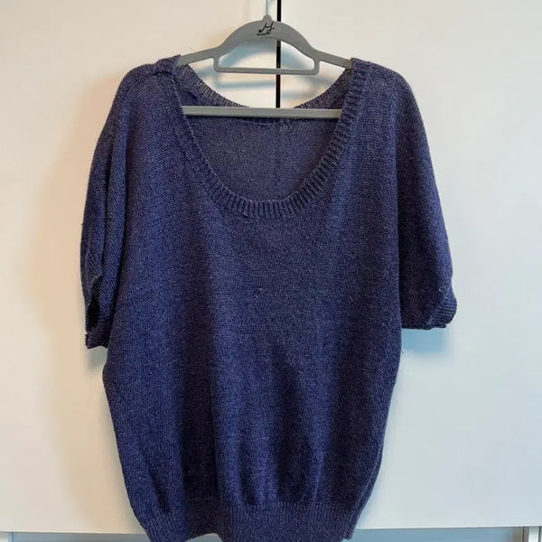 [BUNJANG] Purple Knit Tank Top / 미국에서 구매한 보라 니트 나시