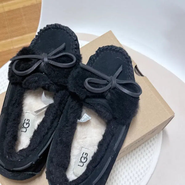 [BUNJANG] Ugg Moccasins Black / 어그 모카신 블랙