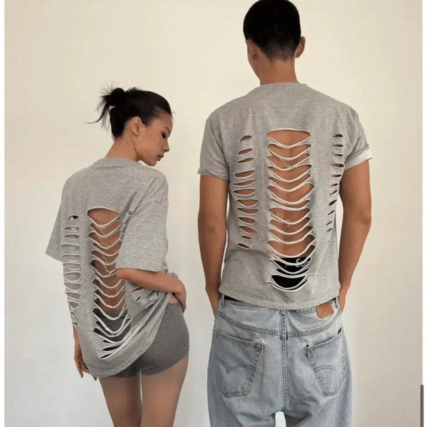 [BUNJANG] Begbegbeg Unisex Gray T-Shirt / Begbegbeg 반팔 그레이 unisex