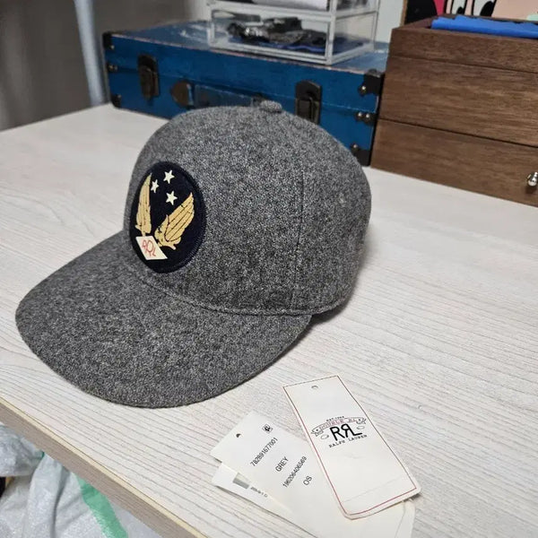 [BUNJANG] RRL Wool Cap Grey / RRL 더블알엘 울 캡 모자 그레이