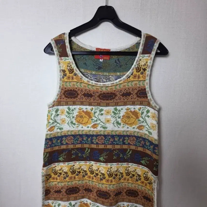 [BUNJANG] Kenzo Jungle Pattern Sleeveless Knit (S) / (S) [KENZO] 겐조 정글 여성 패턴 나시니트
