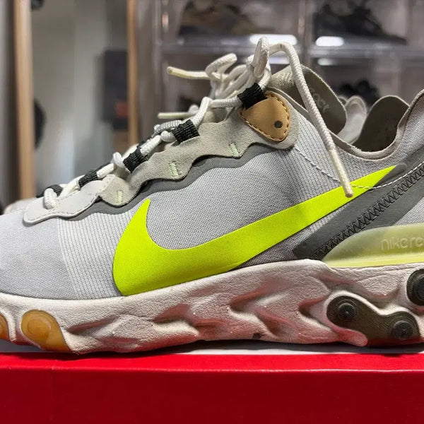 [BUNJANG] Nike React Element 55 Fluorescent Green Sneakers / 나이키 리액트 엘리멘트 55 형광 그린