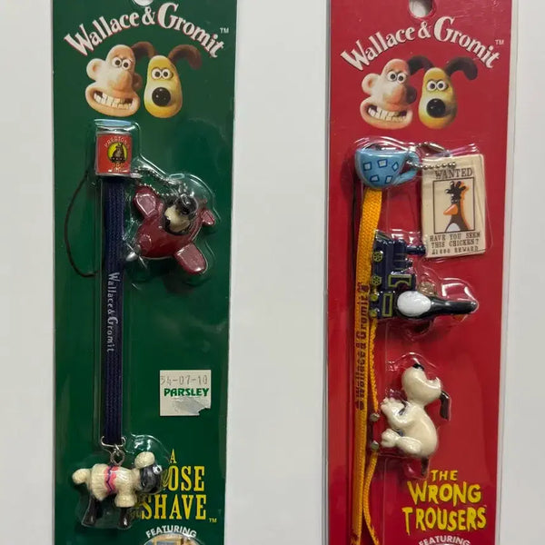 [BUNJANG] Wallace & Gromit 2005 Strap Charm / [레어템] 2005년 출시 월레스와 그로밋 스트랩