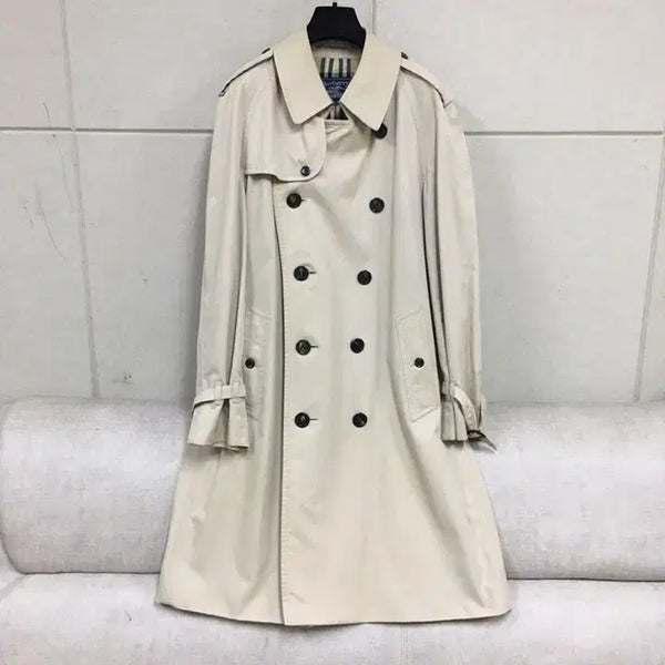 [BUNJANG] Burberry Double-Button Long Trench Coat Beige / (정품)버버리 더블단추 롱 트렌치코트 베이지