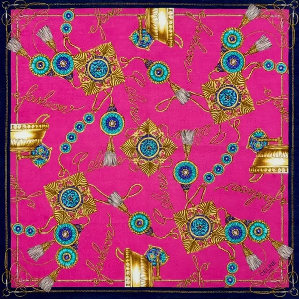 [BUNJANG] Celine Petit Scarf Cotton 50x50cm / 셀린느 손수건 / 쁘띠 스카프