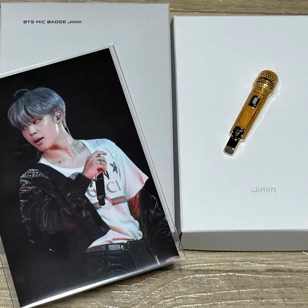 [BUNJANG] BTS Jimin Microphone Badge / 방탄소년단 bts 마이크 뱃지 지민