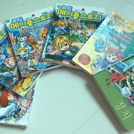 [BUNJANG] MapleStory Comic Books & Educational Books Bundle / 메이플스토리 만화책 외 6권 각2000