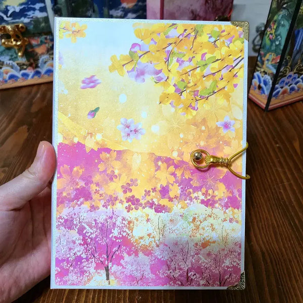 [BUNJANG] Handmade A6 Diary with Cream Peach Cover / a6 수제다이어리