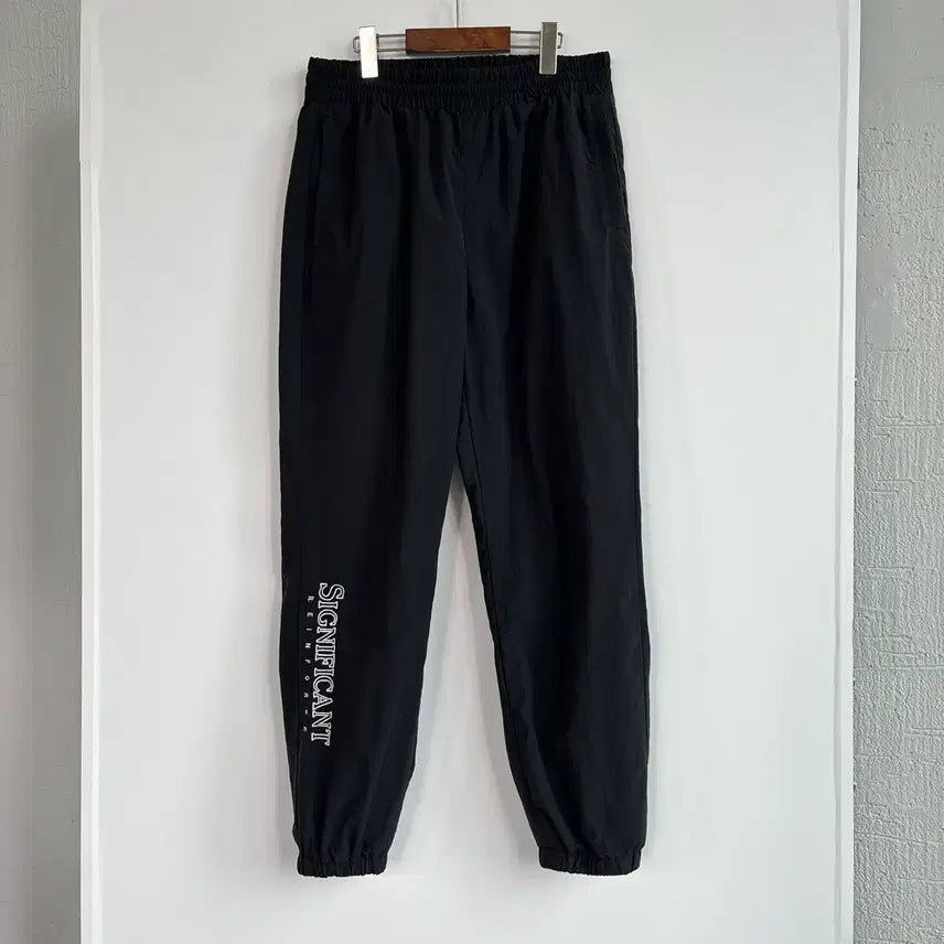 [BUNJANG] Frank Stone Nylon Black Jogger Pants / Frank stone 나일론 블랙 조거팬츠