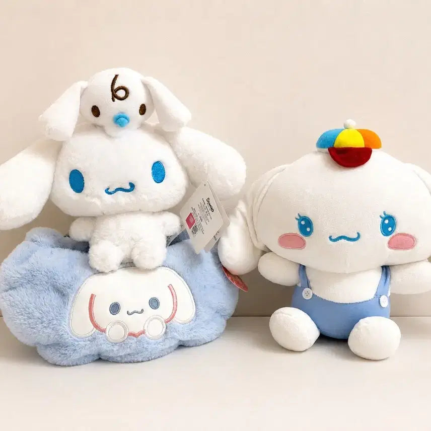 [BUNJANG] Cinnamoroll Doll & Bag Bundle Set / 시나모롤 인형,가방 일괄