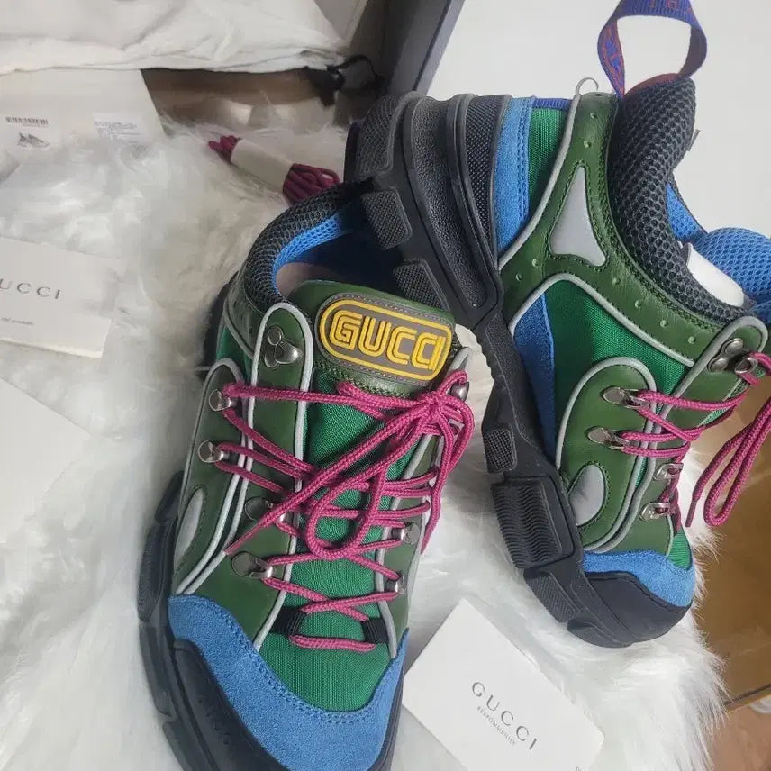 [BUNJANG] Gucci Flash Track Multicolor Sneakers Size 8 (US 9.5-10) / [새상품급] 구찌 플래시 트랙 멀티컬러 사이즈8 국내사이즈270