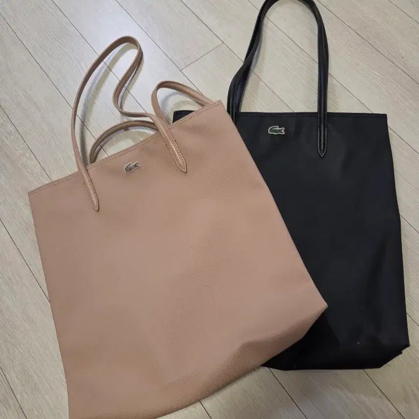 [BUNJANG] Lacoste Vertical Shopper Bag / 라코스테 세로 쇼퍼백 블랙