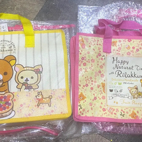 [BUNJANG] Rilakkuma Classic Character Eco Bag Set (2 Types) / 고전 리락쿠마 캐릭터 에코백 2종 세트