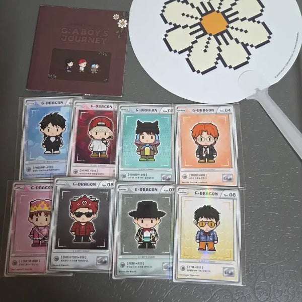 [BUNJANG] G-Dragon Popup Character Photocard Set (Bundle) / 지드래곤 지디 팝업 캐릭터 포토카드 8종 포카세트(일괄)
