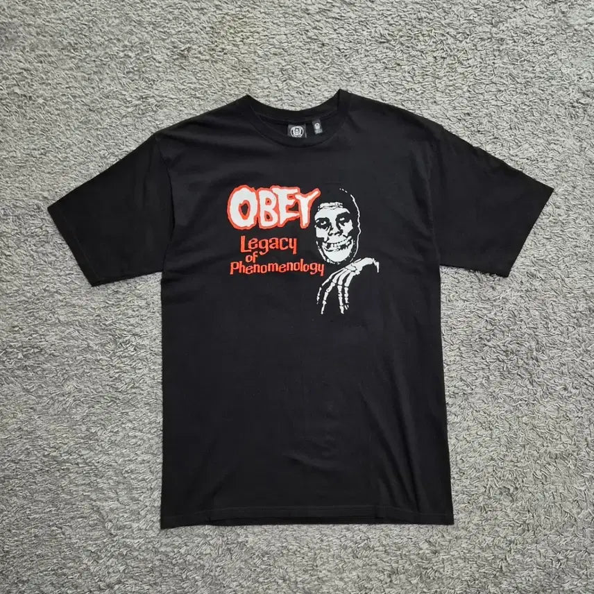 [BUNJANG] Obeiy Misfits Graphic T-Shirt / L)오베이 미스핏츠 misfits 반팔 티셔츠 밴드티 obey 스컬