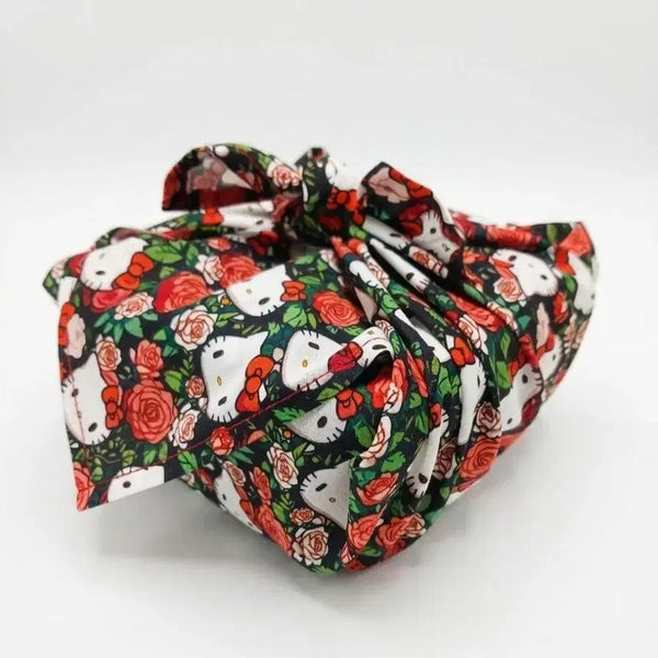 [BUNJANG] Rose Kitty Handkerchief / 로즈키티 손수건