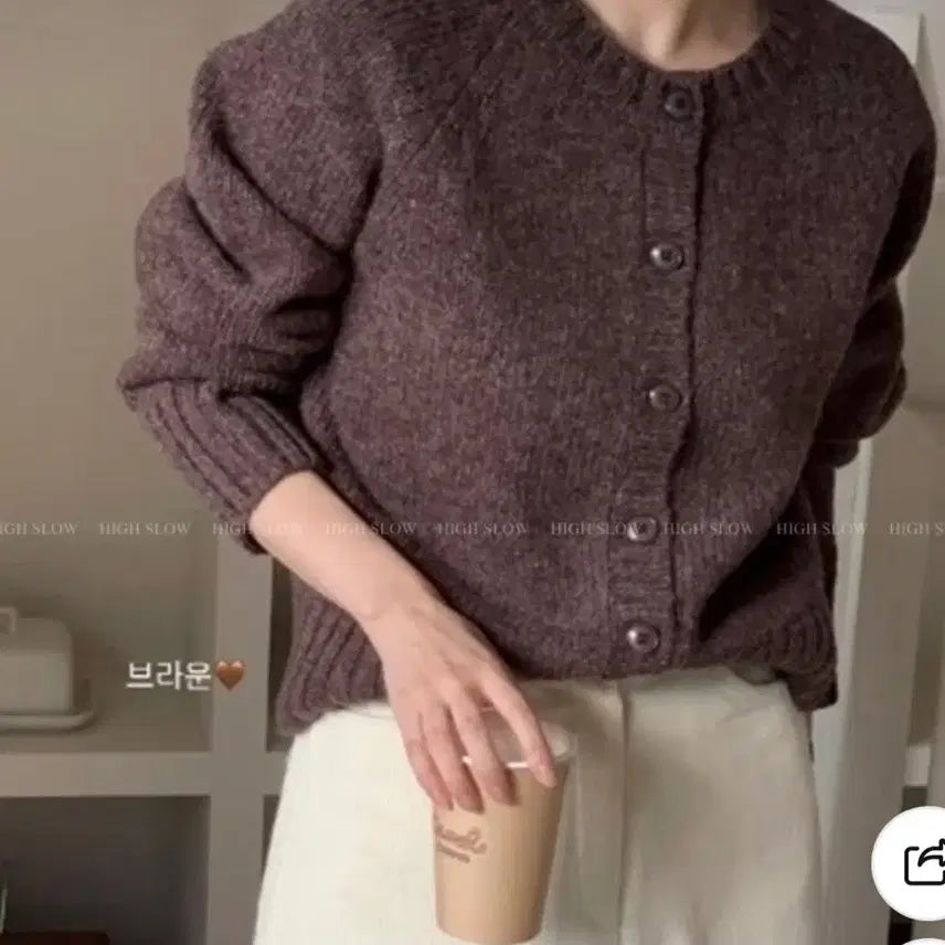 [BUNJANG] Proper Wool 100% Saddle Cardigan Knit / 프로퍼 울100 셔틀 새들 가디건 니트