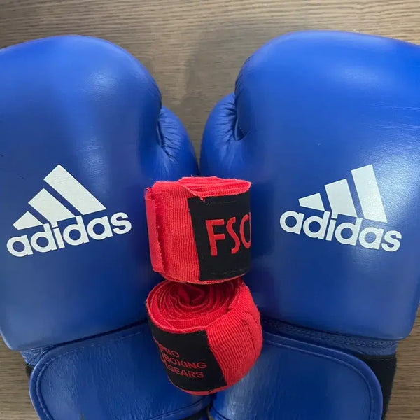 [BUNJANG] Adidas Boxing Gloves and Wraps Set / 복싱 글러브, 붕대