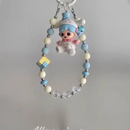 [BUNJANG] Handmade Pastel Bead and Charm Keychain / 수제 키링