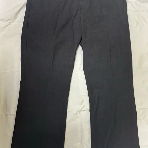 [BUNJANG] Front deap Flare Trousers Charcoal Size 0 / [0]프론트댑 플레어 트라우저 차콜 새상품