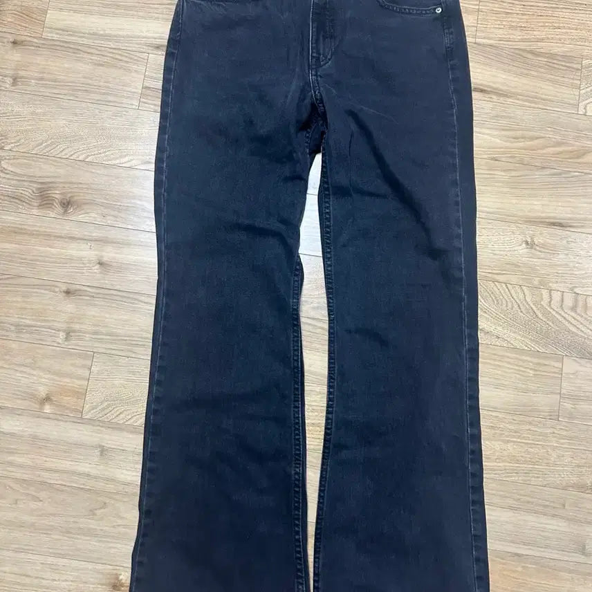 [BUNJANG] Black Denim Bootcut Jeans / 흑청 부츠컷