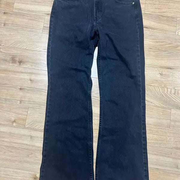 [BUNJANG] Black Denim Bootcut Jeans / 흑청 부츠컷