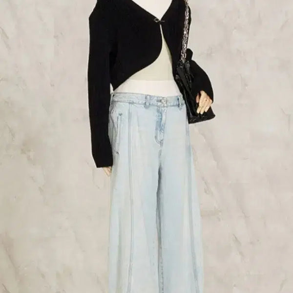 [BUNJANG] TIME Short Cardigan Black / 한섬 타임 숏가디건(새상품)