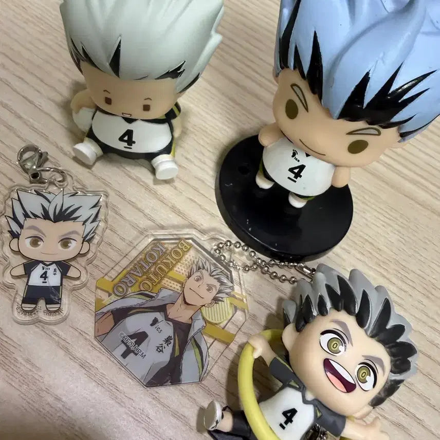 [BUNJANG] Haikyuu Bokuto Koutarou Gacha Figure Keyring Bundle Set / 하이큐 보쿠토 코타로 가챠 피규어 키링 일괄