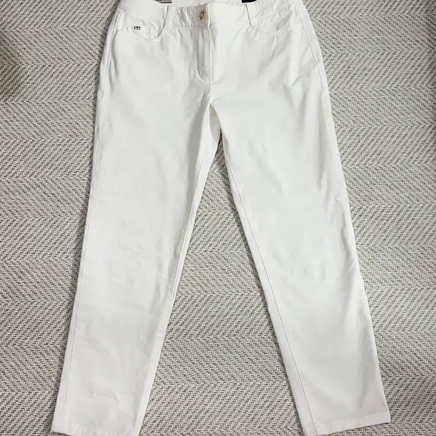 [BUNJANG] Hazzys Women's White Cotton Pants / 헤지스 여성 화이트 면바지 팬츠 흰색 긴바지