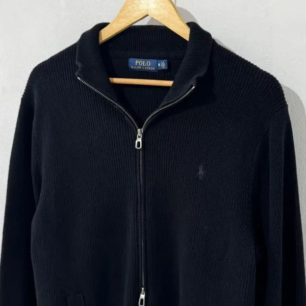 [BUNJANG] Polo Ralph Lauren Two-Way Knit Zip-Up Black / 폴로 투웨이 니트 집업 블랙