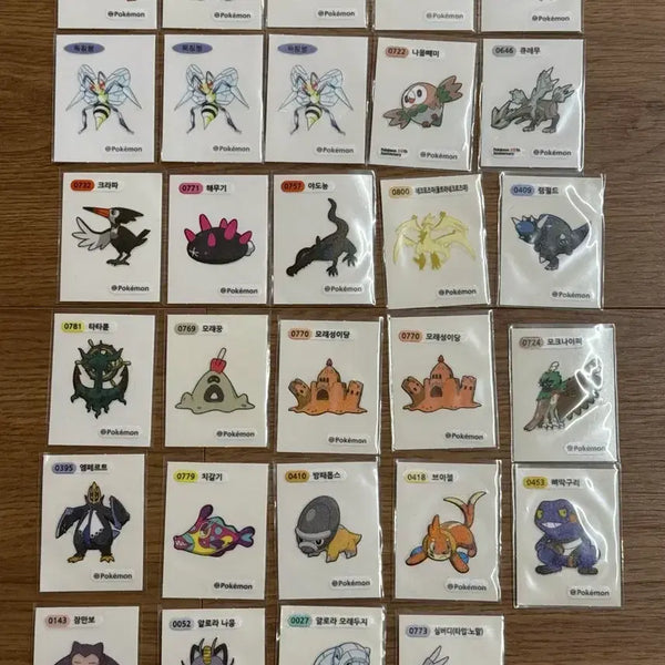[BUNJANG] Pokemon Stickers 29-Piece Bundle / 포켓몬띠부씰 29개 일괄 판매