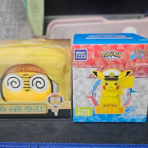 [BUNJANG] Keroro Gunsou Kururu Pouch & Pokemon Quaxly Figure Bundle / [일괄]개구리중사 케로로 쿠루루 소형 파우치 + 포켓몬스터 꾸왁스 피규어