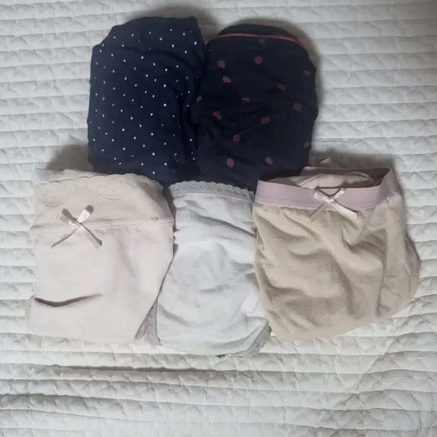 [BUNJANG] Women's Panties 5-Piece Bundle (Used) / 여성팬티 5종 일괄(중고)