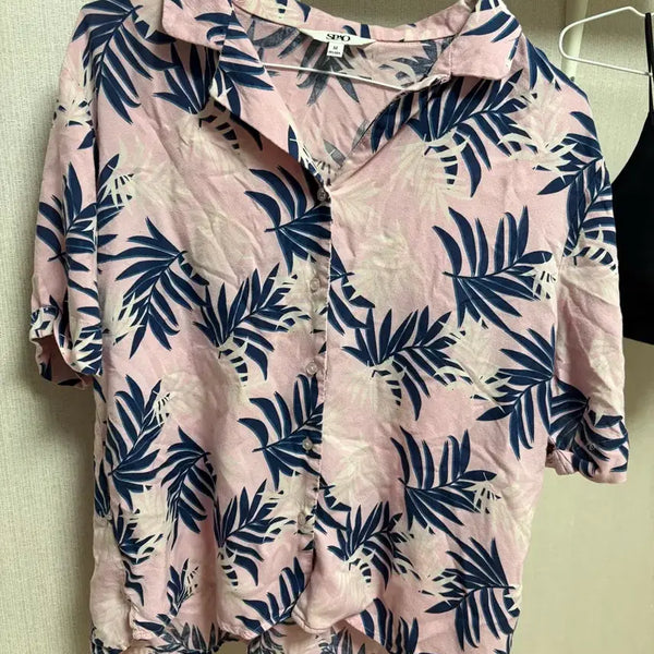 [BUNJANG] SPAO Aloha Shirt Pink / 스파오 알로하 셔츠 핑크