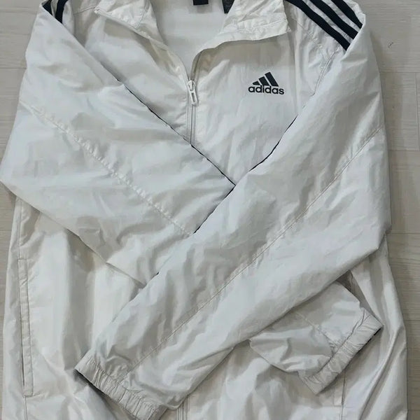 [BUNJANG] Adidas White Windbreaker Jacket / 아디다스 바람막이