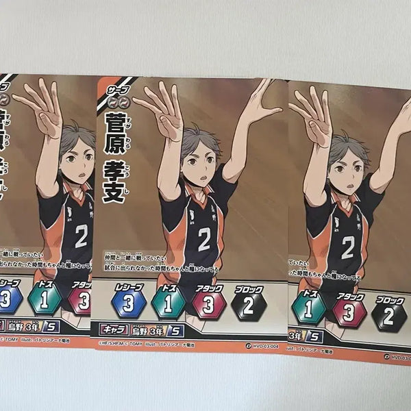 [BUNJANG] Haikyuu Sugawara Bakataro Card Bundle Set / [일괄 판매] 하이큐 스가와라 바보카
