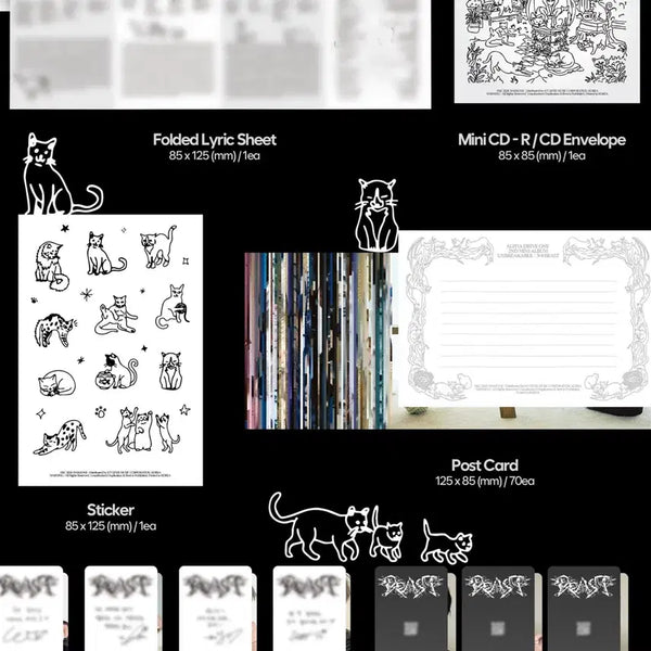 [BUNJANG] ALDI ONE Hissing Postcard Set / 알디원 hissing 포스트 카드