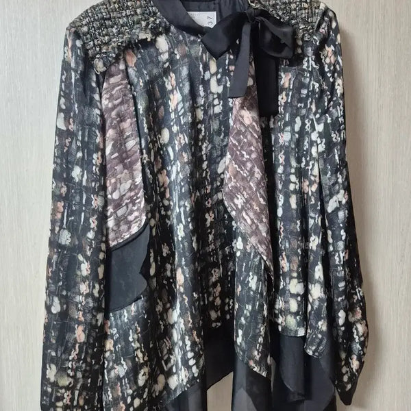 [BUNJANG] Sacai 21FW Tweed Pullover Blouse / (21년) 사카이 sacai 트위드 풀오버 블라우스 긴팔 셔츠 정품
