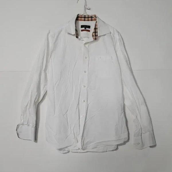 [BUNJANG] Daks White Check Shirt / 닥스 셔츠 화이트 체크 셔츠 0398