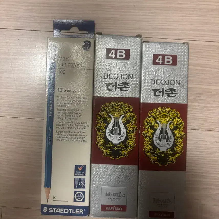 [BUNJANG] Staedtler & Dujohn Pencils Bundle / 스테들러 B 연필, 더존 연필 4B 일괄