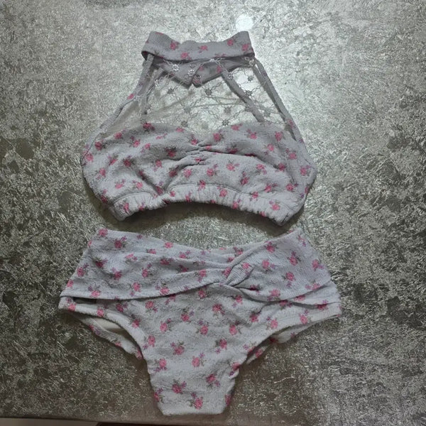 [BUNJANG] Solblanc Swimsuit Set Floral Pattern / 솔블랑폴웨어