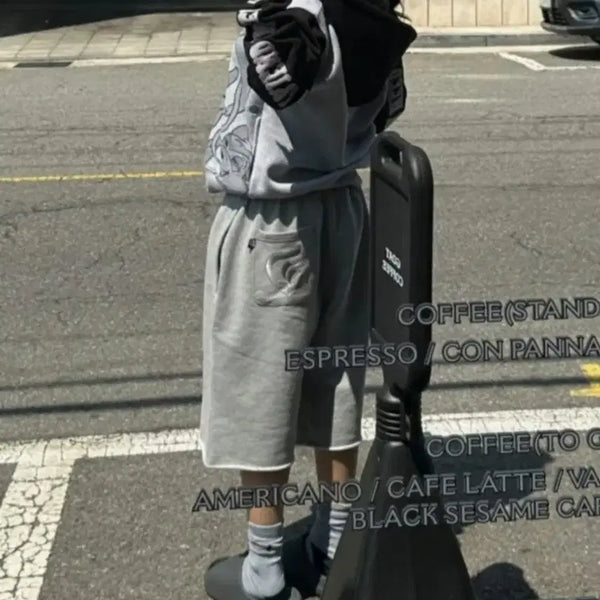 [BUNJANG] Odeur Bermuda Shorts Grey / 오도어 버뮤다 팬츠 그레이
