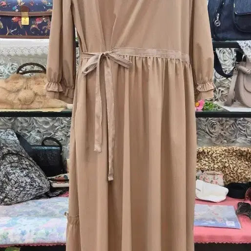 [BUNJANG] Crisp Long Dress / 바스락 롱원피스 55 66 77 프리사이즈