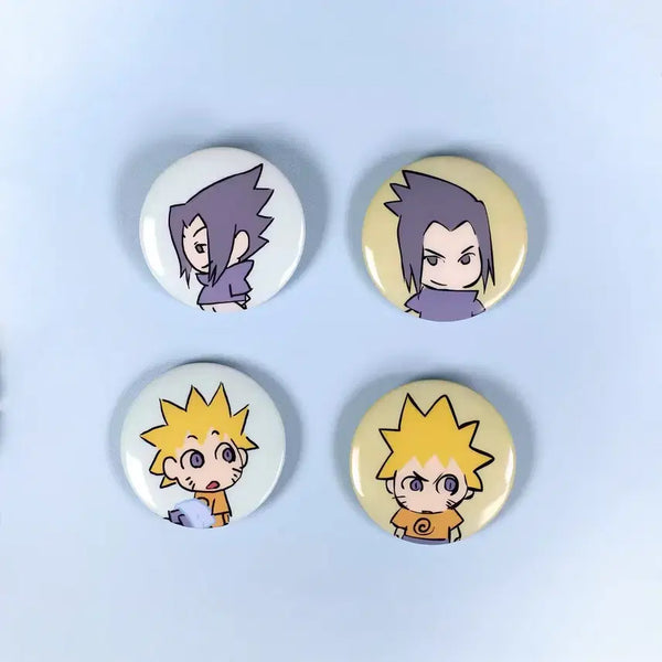 [BUNJANG] Naruto Sasuke Mini Can Badge Set / 나루토 사스케 Q판 SD 미니 캔뱃지 세트